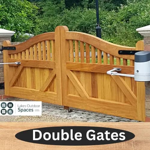 Double timber Gates